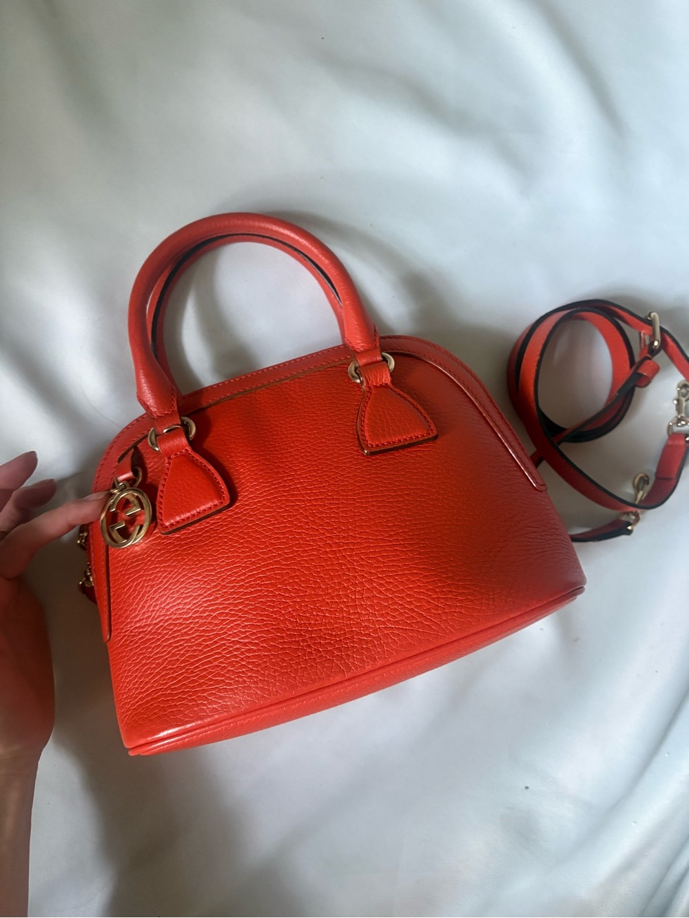 Gucci GG Charm Dome Satchel - vintage Gucci mini bag - authenticated - Picture 10 of 17